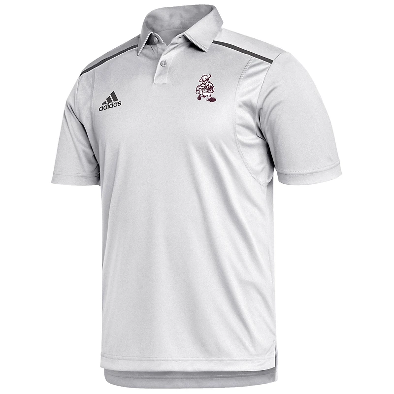 Polo adidas blanc pour homme Texas A&M Aggies Ol' Sarge Team-Issued