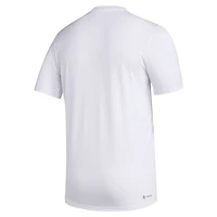 Men's adidas White Texas A&M Aggies Primary Locker Logo Pre-Game AEROREADY T-Shirt
