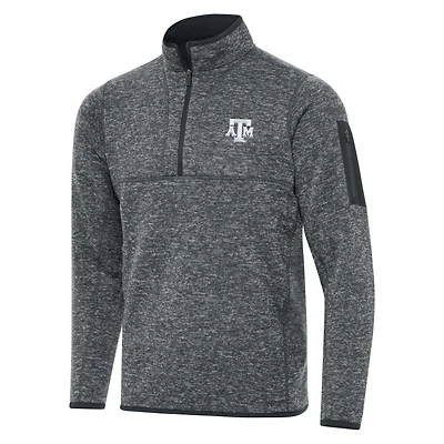 Veste à enfiler zippée quart de tour Fortune pour homme, couleur anthracite, des Texas A&M Aggies, grande taille