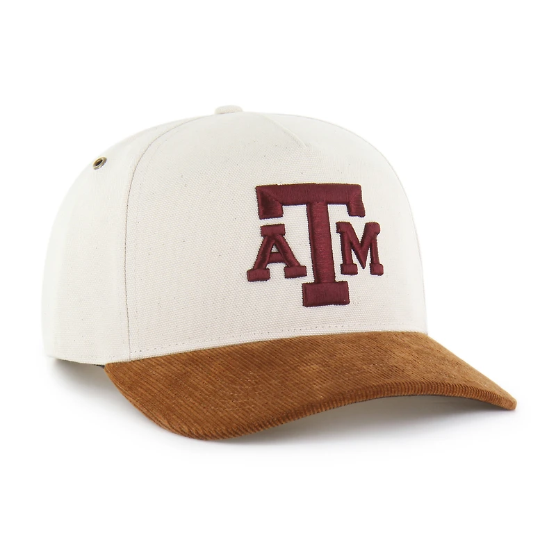 Men's Carhartt x '47 Natural/Brown Texas A&M Aggies Undyed Relaxed Hitch Adjustable Hat