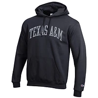 Men's Champion  Black Texas A&M Aggies Basic Arch Fleece Pullover Hoodie