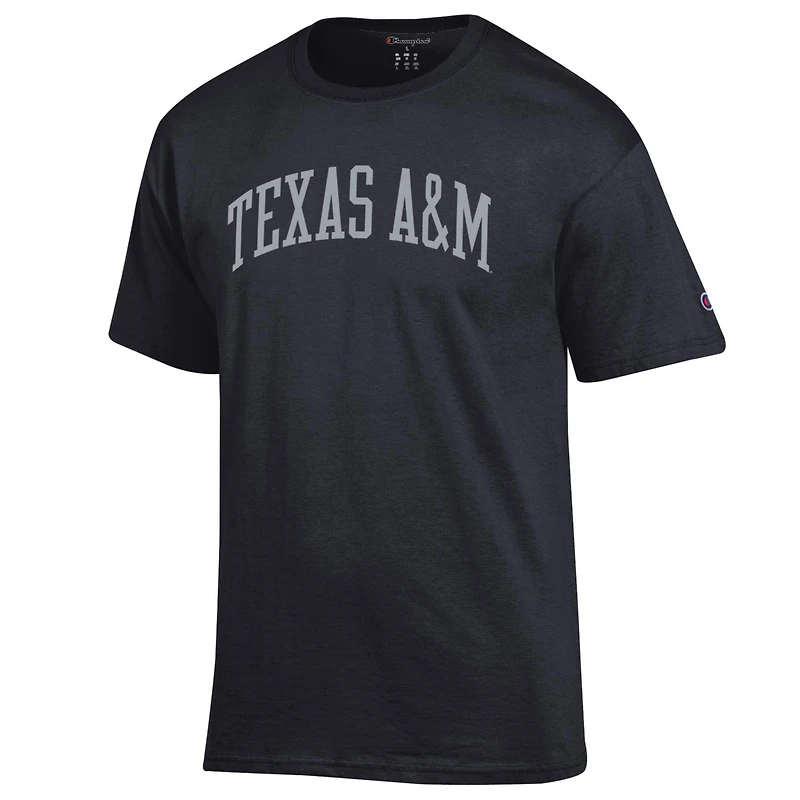 Men's Champion  Black Texas A&M Aggies Basic Arch T-Shirt