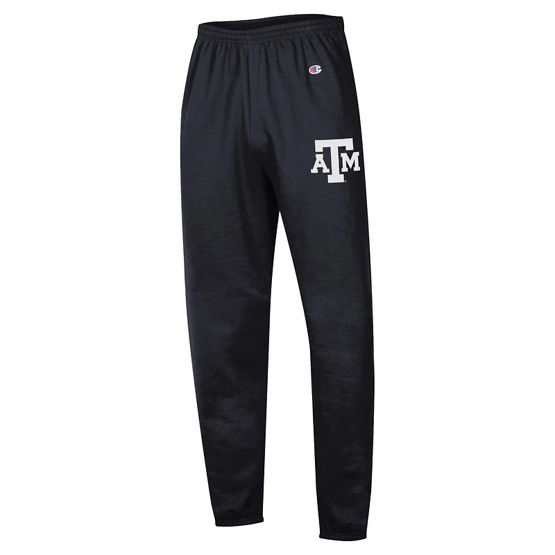 Men's Champion  Black Texas A&M Aggies Powerblend Banded Fleece Sweatpants