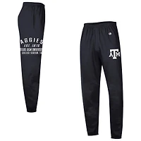 Pantalon de survêtement Champion noir Texas A&M Aggies Powerblend en molleton à bande pour homme