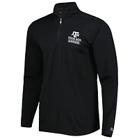 Men's Champion Black Texas A&M Aggies Textured Quarter-Zip Jacket