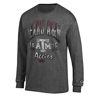 T-shirt à manches longues Champion Charcoal Texas A&M Aggies Bold pour homme