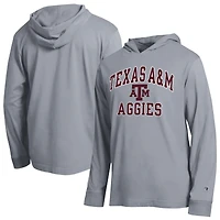 Men's Champion  Gray Texas A&M Aggies High Motor All-Star Long Sleeve Hooded T-Shirt