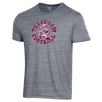 Men's Champion  Gray Texas A&M Aggies Ol' Sarge Football Tri-Blend T-Shirt