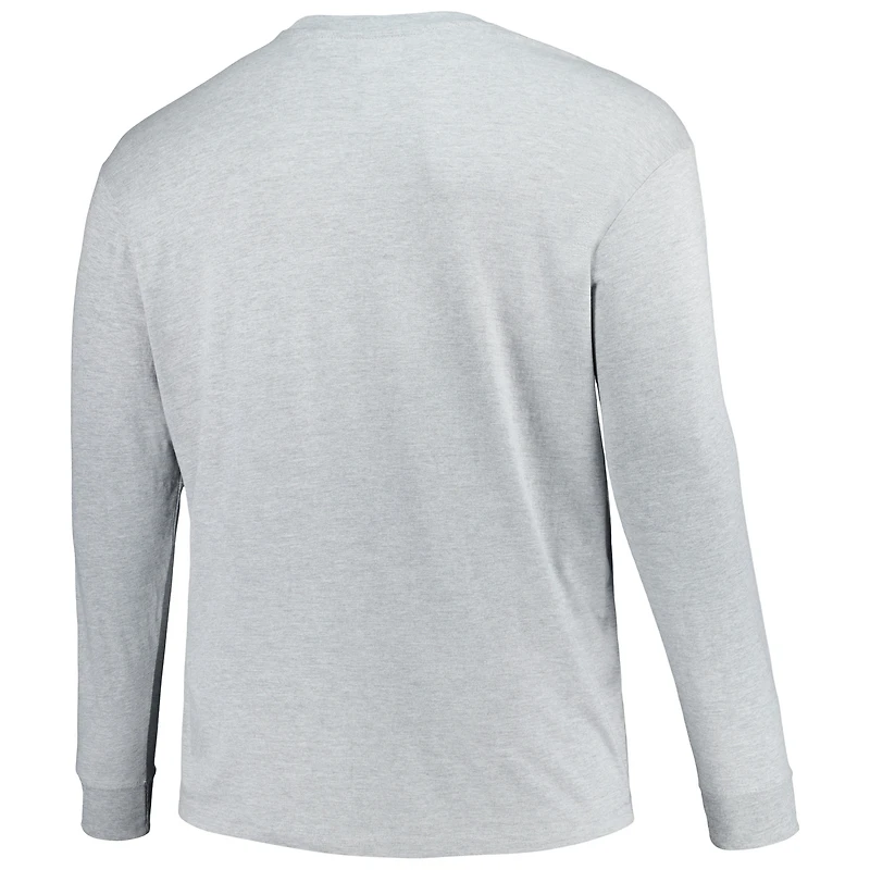 Champion Heather Grey Texas A&M Aggies Big & Tall Mascot T-shirt à manches longues