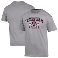 Men's Champion Heather Gray Texas A&M Aggies Varsity T-Shirt