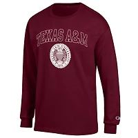 T-shirt à manches longues Champion Maroon Texas A&M Aggies 12e homme pour hommes