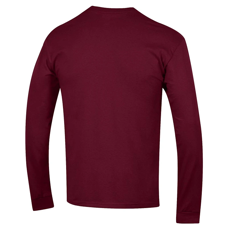 T-shirt à manches longues Champion Maroon Texas A&M Aggies 12e homme pour hommes
