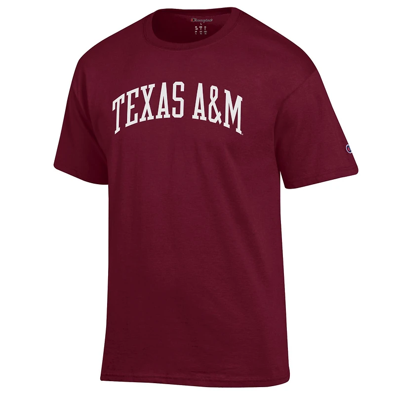 Men's Champion  Maroon Texas A&M Aggies Basic Arch T-Shirt