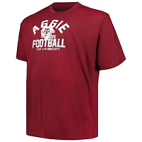 T-shirt pour casque de football Champion Maroon Texas A&M Aggies Big & Tall hommes