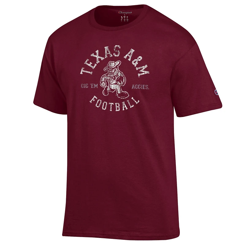 Men's Champion  Maroon Texas A&M Aggies Ol' Sarge Football T-Shirt