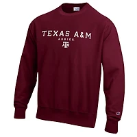 Men's Champion  Maroon Texas A&M Aggies Relentless Reverse Weave Sweatshirt