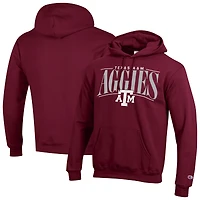 Sweat à capuche Champion marron pour homme, Texas A&M Aggies Team Pride Powerblend