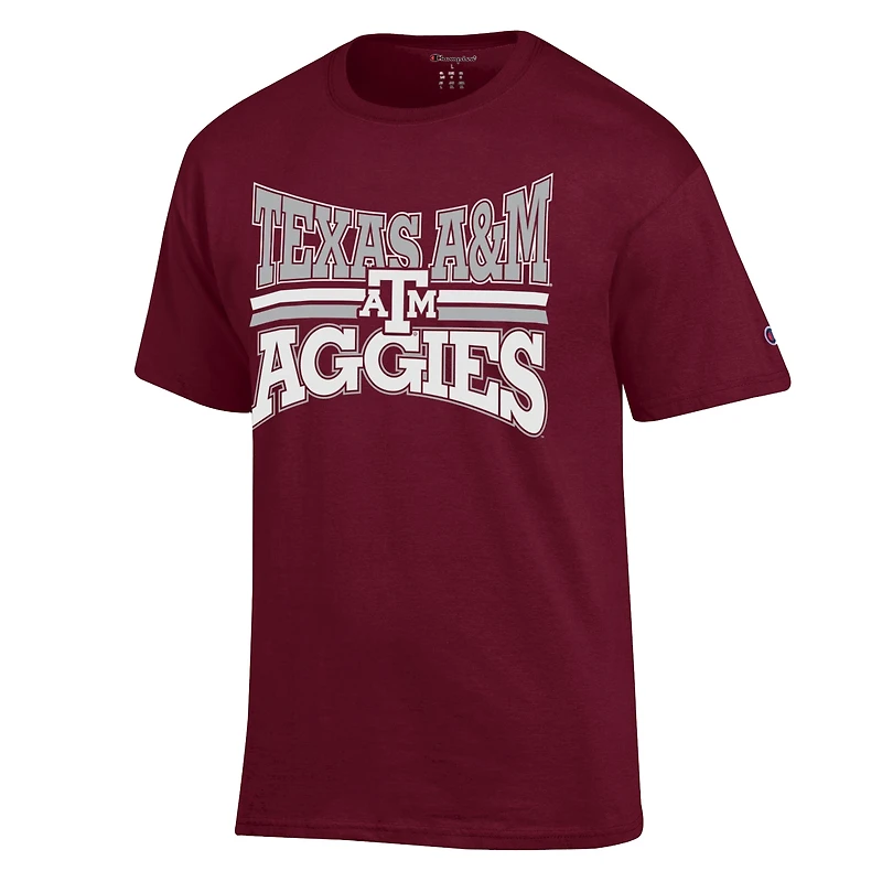Men's Champion  Maroon Texas A&M Aggies Team Zoom T-Shirt