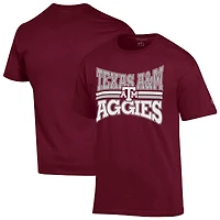 Men's Champion  Maroon Texas A&M Aggies Team Zoom T-Shirt