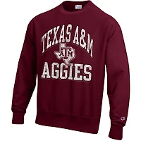 Sweat-shirt à enfiler tissage inversé Late Night Champion Maroon Texas A&M Aggies pour homme