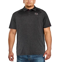 Men's Colosseum Black Texas A&M Aggies Big & Tall Down Swing Polo