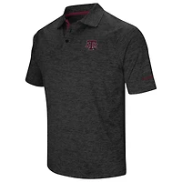 Men's Colosseum Black Texas A&M Aggies Big & Tall Down Swing Polo