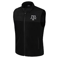 Gilet zippé noir pour homme Colosseum Texas A&M Aggies Block The Sun