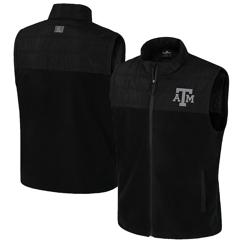 Gilet zippé noir pour homme Colosseum Texas A&M Aggies Block The Sun