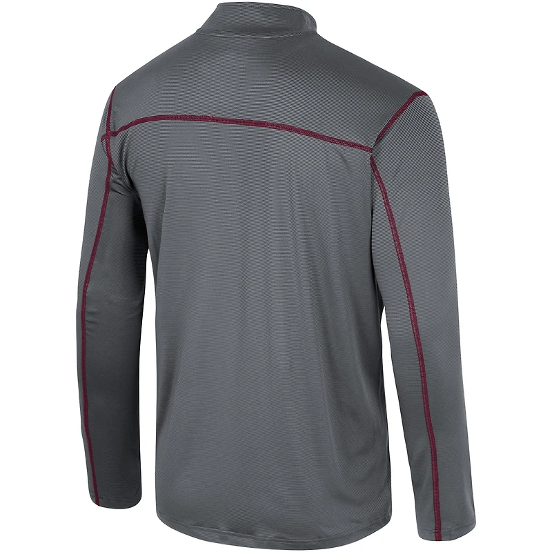 Colosseum Black Texas A&M Aggies Cameron Coupe-vent à quart de zip pour homme