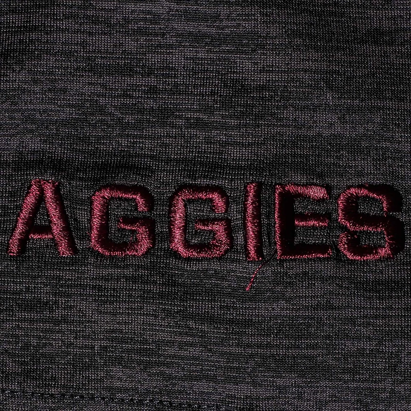Men's Colosseum Black Texas A&M Aggies Down Swing Polo