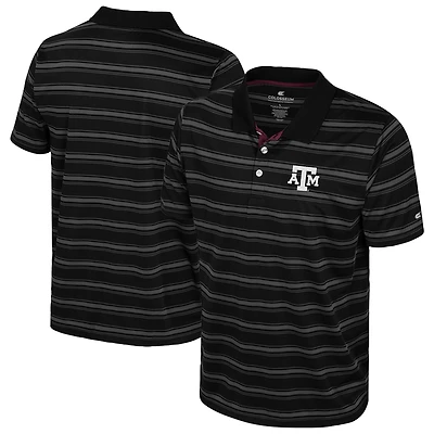 Men's Colosseum  Black Texas A&M Aggies Milk Steak Polo