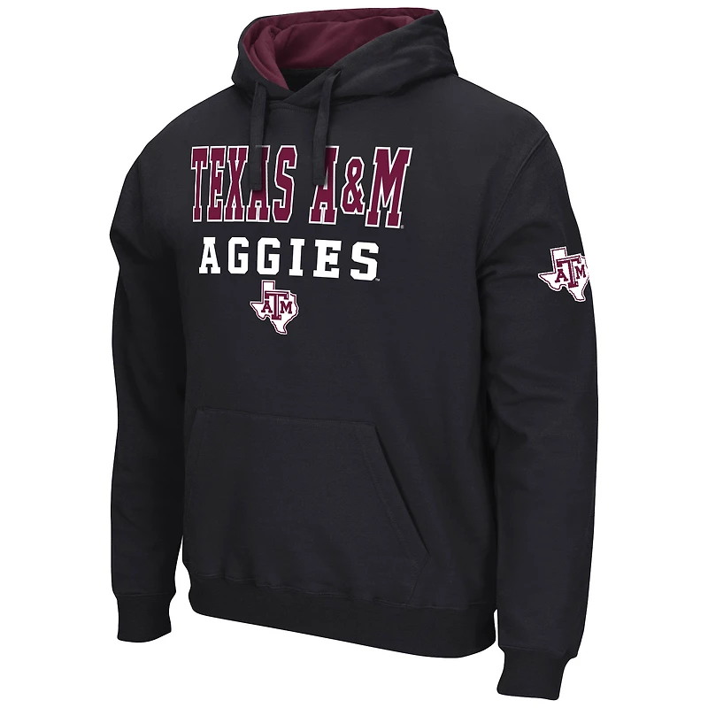 Sweat à capuche noir Colosseum Texas A&M Aggies Sunrise pour homme