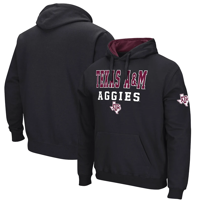 Sweat à capuche noir Colosseum Texas A&M Aggies Sunrise pour homme
