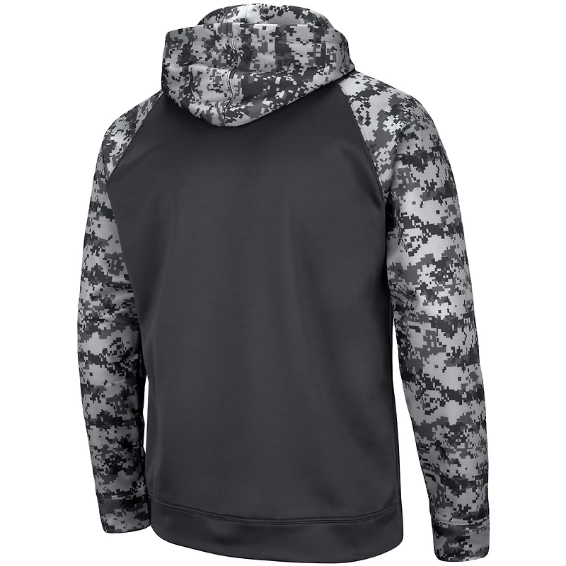 Sweat à capuche Colosseum Charcoal Texas A&M Aggies OHT Military Appreciation Digital Camo pour homme