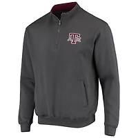 Men's Colosseum Charcoal Texas A&M Aggies Tortugas Logo Quarter-Zip Jacket