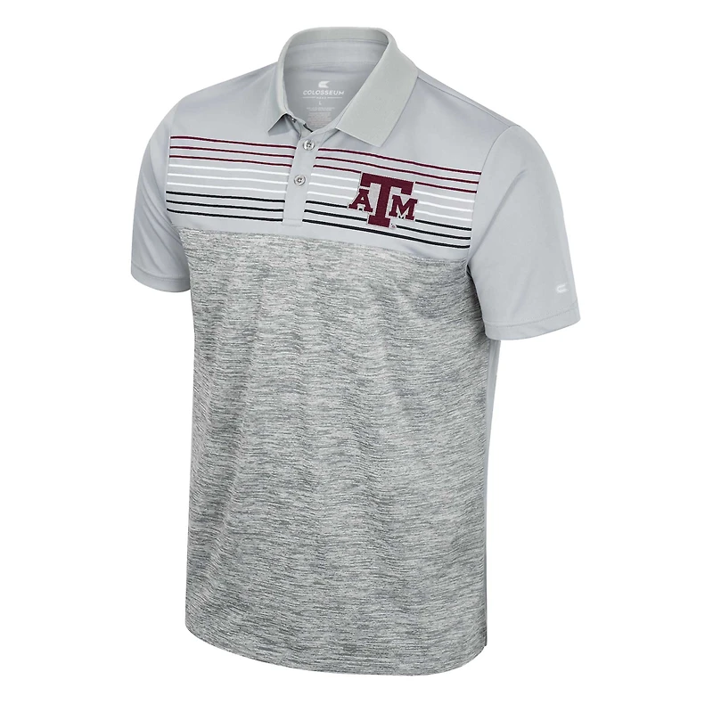Polo gris Colosseum Texas A&M Aggies Cybernetic pour homme
