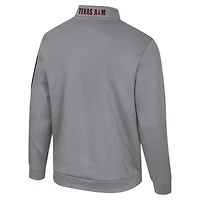 Men's Colosseum Gray Texas A&M Aggies Mainframe Quarter-Zip Fleece Jacket