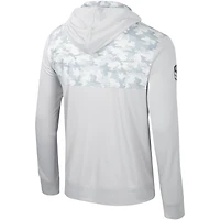 T-shirt à capuche manches longues pour hommes Colosseum Grey Texas A&M Aggies OHT Military Appréciation