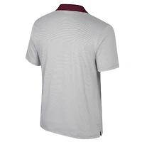 Polo rayé Texas A&M Aggies Tuck pour hommes, gris Colosseum