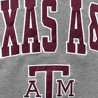 Colosseum gris chiné Texas A&M Aggies Arch & Logo Crew Neck Sweat-shirt pour homme