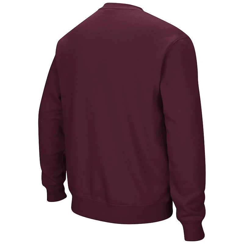 Men's Colosseum Maroon Texas A&M Aggies Arch & Logo Pullover Sweatshirt