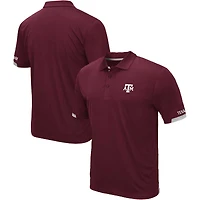 Polo Santry grande taille Colosseum marron pour homme, Texas A&M Aggies
