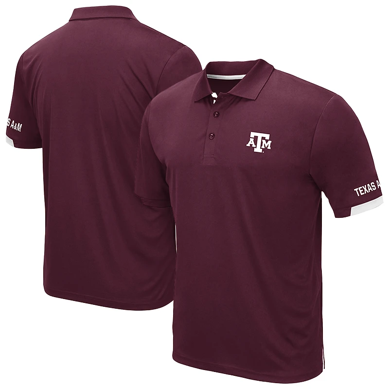 Men's Colosseum Maroon Texas A&M Aggies Big & Tall Santry Polo