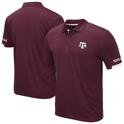 Men's Colosseum Maroon Texas A&M Aggies Big & Tall Santry Polo