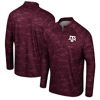 Men's Colosseum Maroon Texas A&M Aggies Carson Raglan Quarter-Zip Jacket