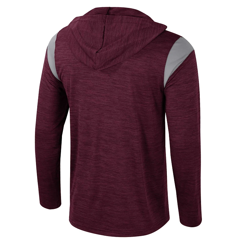 Coupe-vent à demi-zip Colosseum Maroon Texas A&M Aggies Dozer pour homme