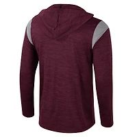 Coupe-vent à demi-zip Colosseum Maroon Texas A&M Aggies Dozer pour homme