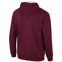 Sweat à capuche demi-zip Colosseum Texas A&M Aggies marron pour homme