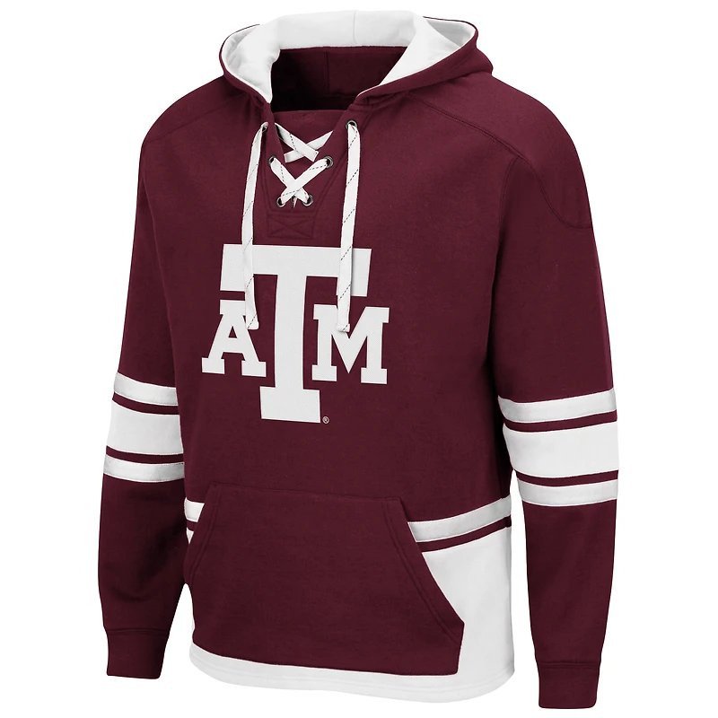 Men's Colosseum Maroon Texas A&M Aggies Lace Up 3.0 Pullover Hoodie