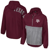 Men's Colosseum  Maroon Texas A&M Aggies Reloaded Anorak Half-Zip Jacket